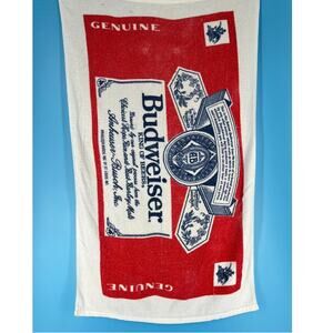 80s Budweiser beach towel 1980s vintage
